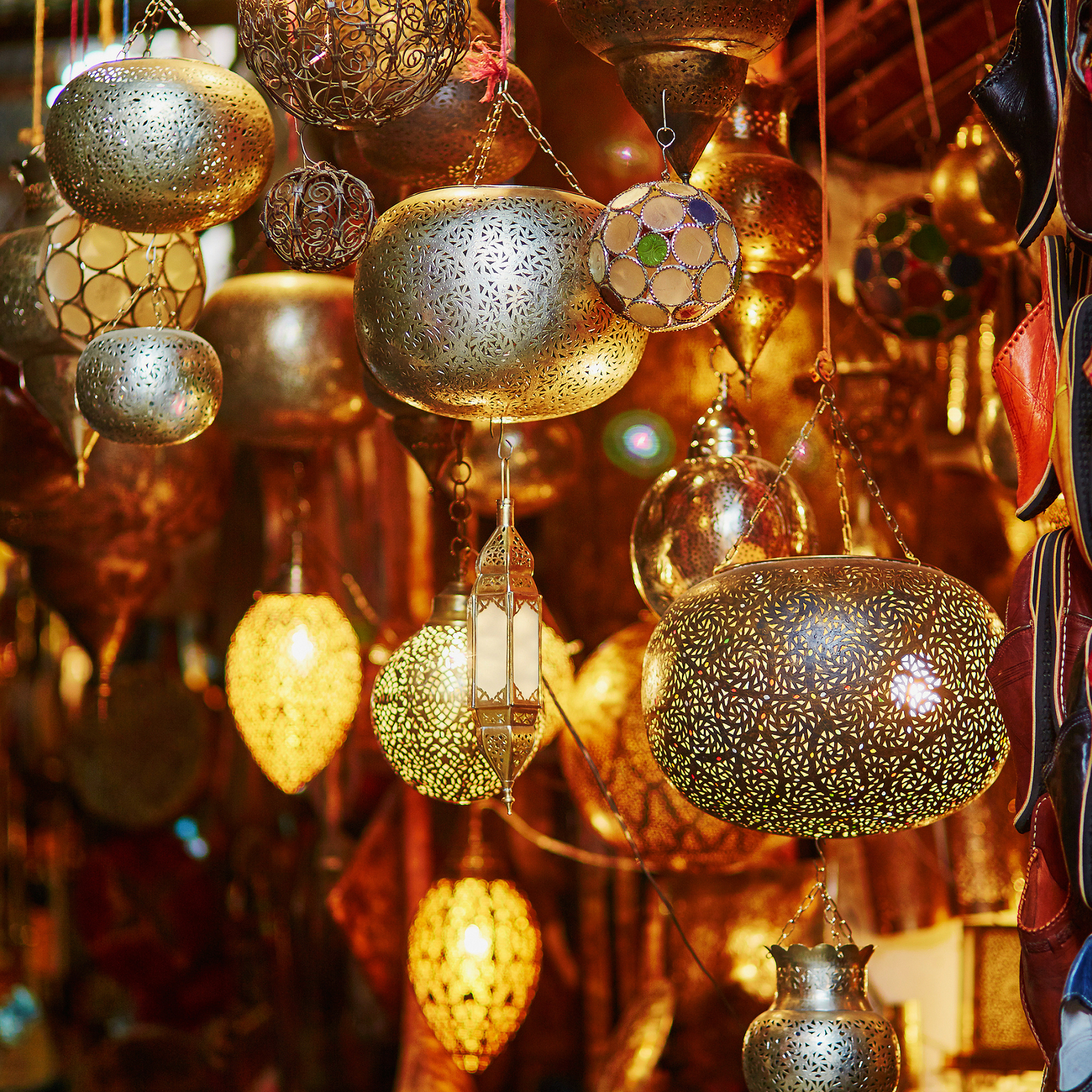 handmade moroccan brass pendant light