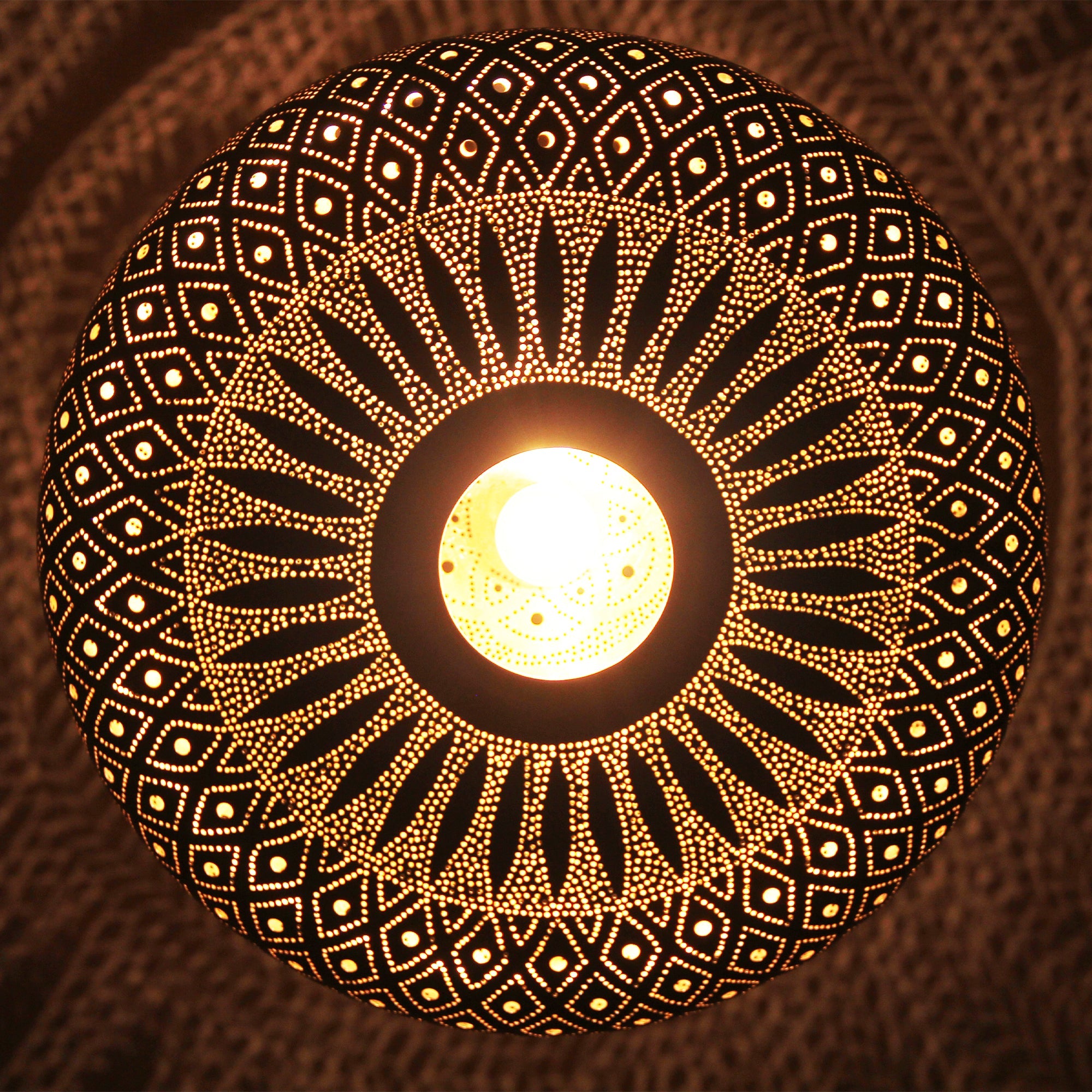 Moroccan Handmade Brass Pendant Light