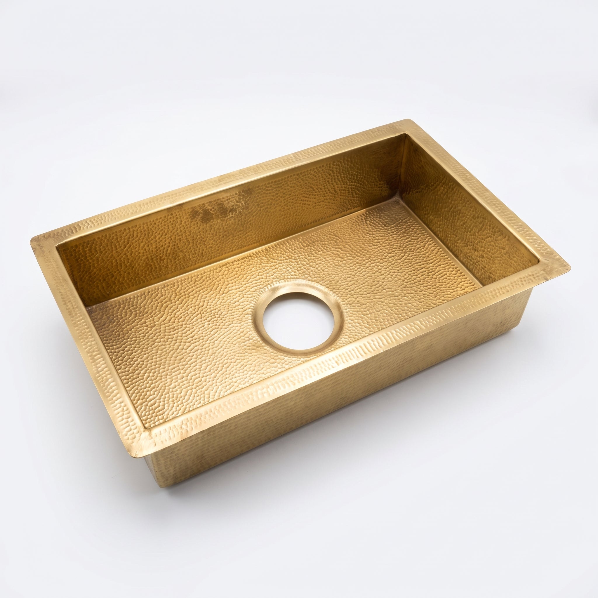 Hammered Brass Kitchen Sink