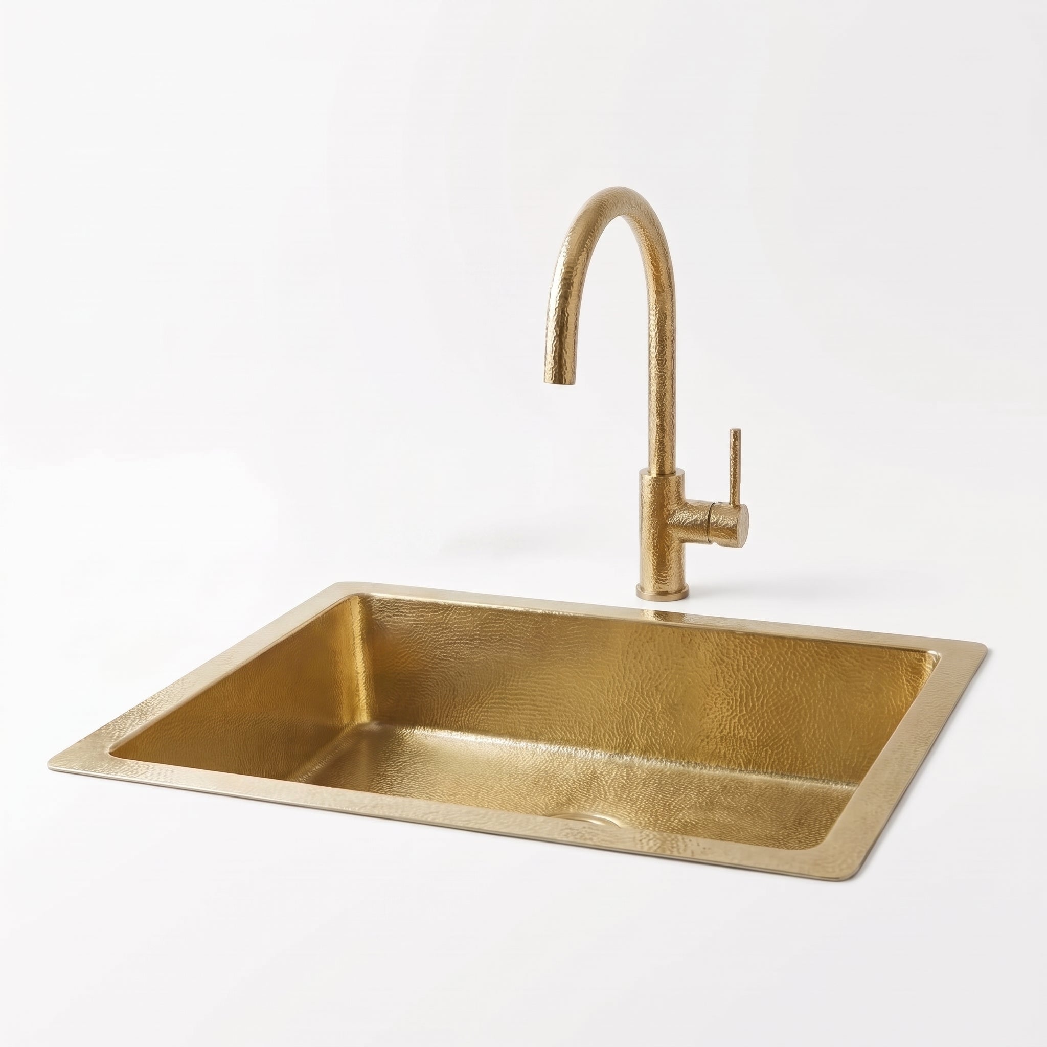 Hammered Brass Kitchen Sink