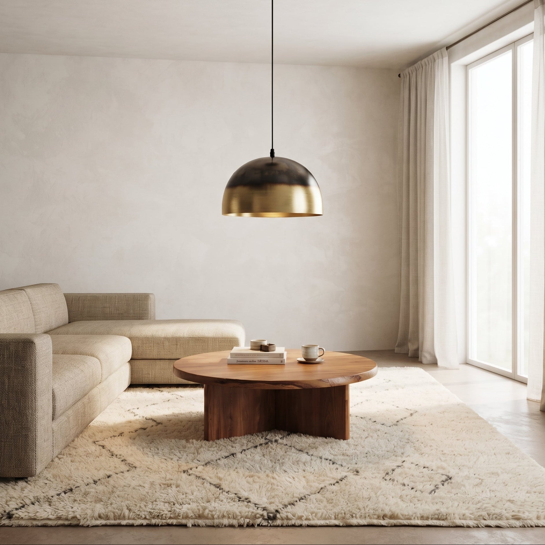 Handmade Brass Dome Pendant Lights