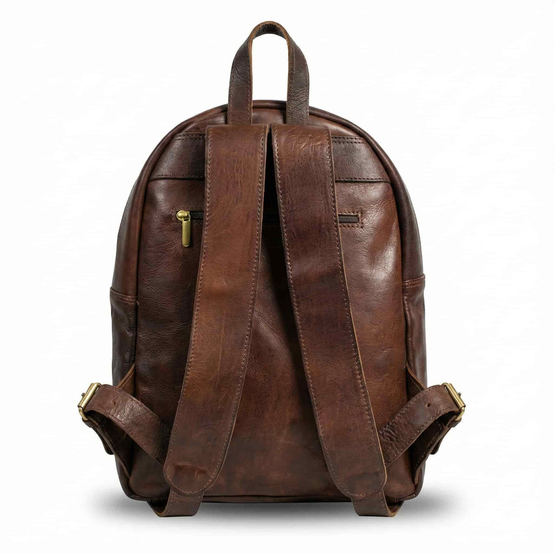 Minimalist Leather Backpack – Handmade Everyday Brown Bag