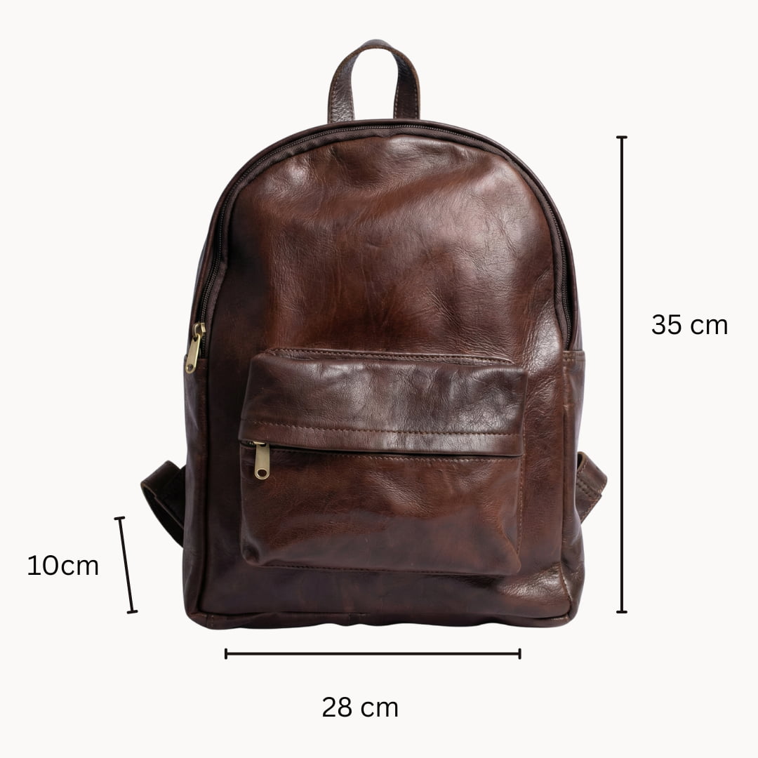 Minimalist Leather Backpack