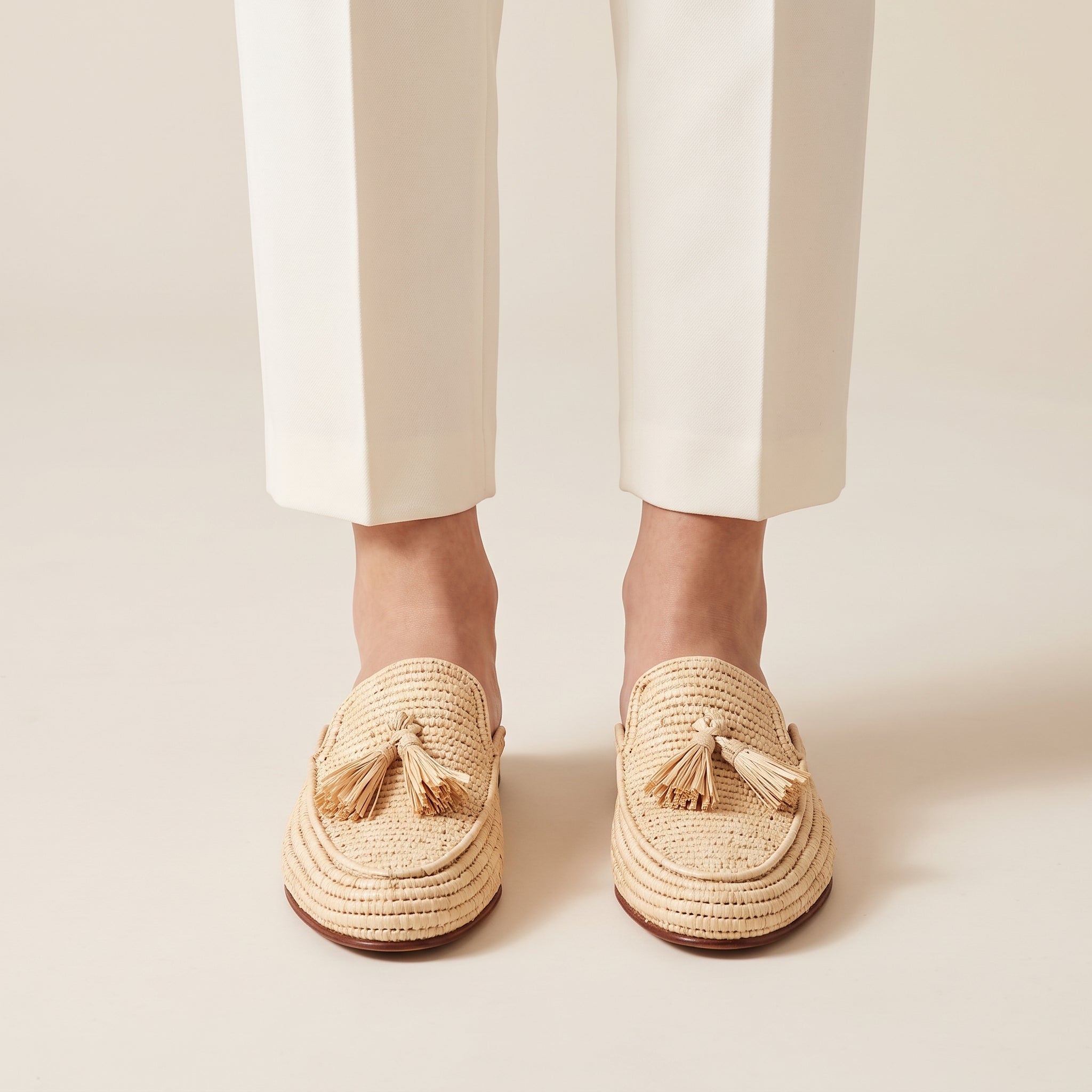 Moroccan Raffia Wedding Mules for Women – 6 Colors
