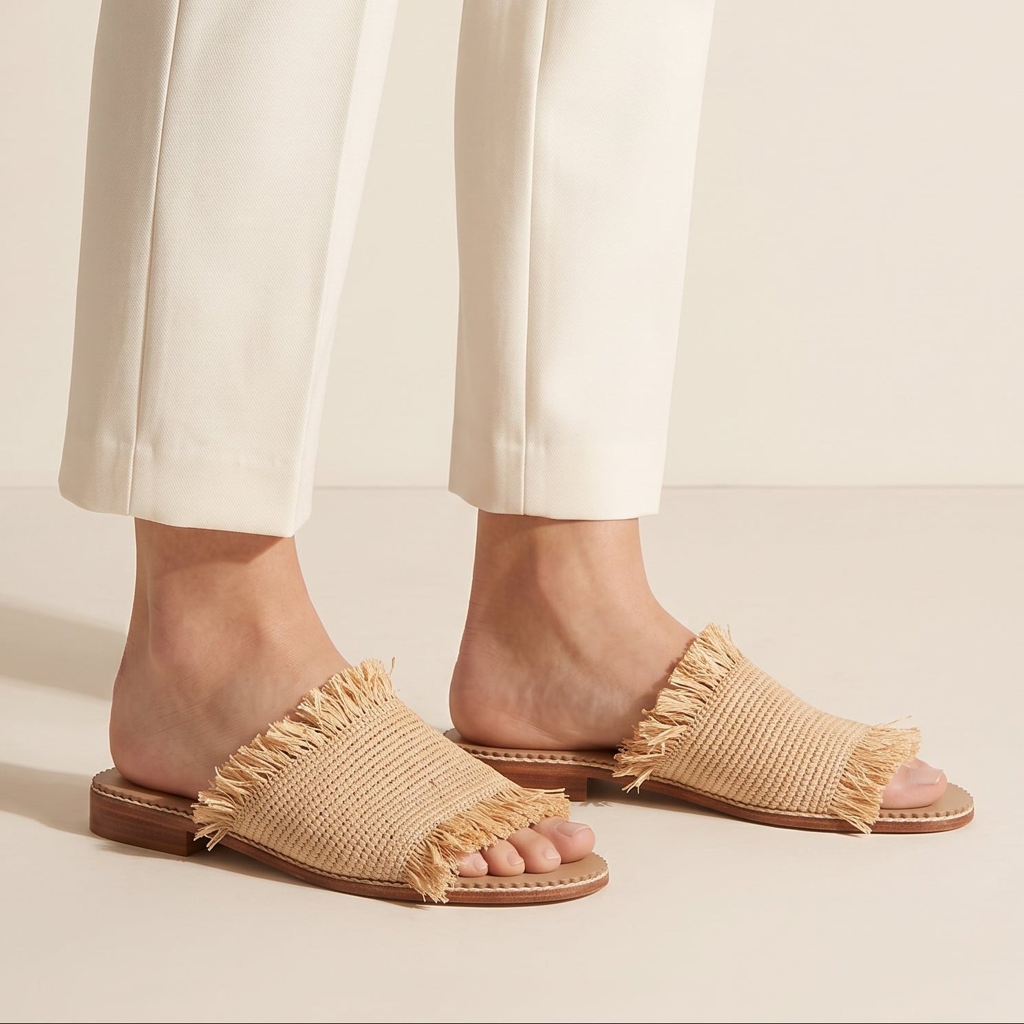 Handmade Woven Raffia Sandals for Women