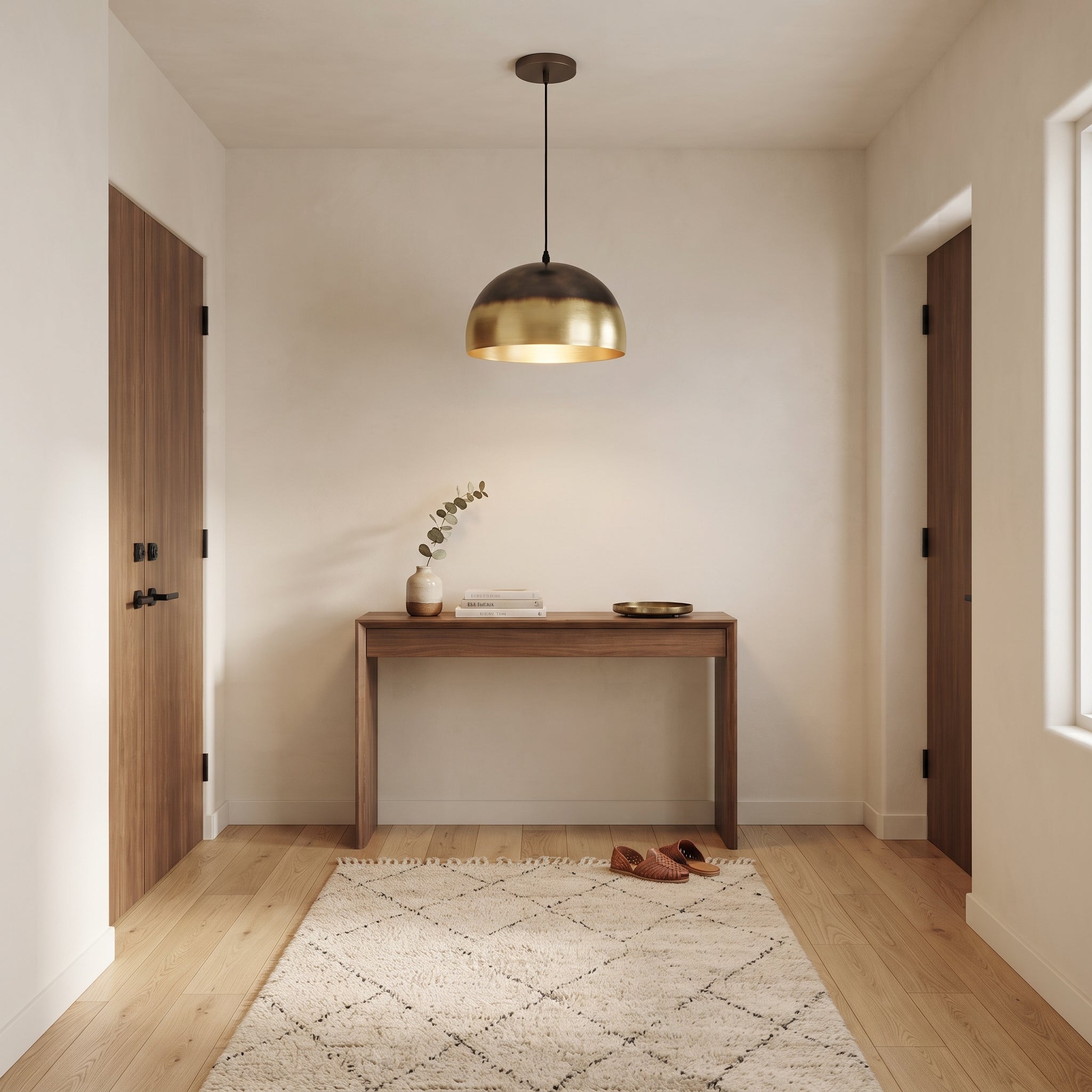 Handmade Brass Dome Pendant Lights