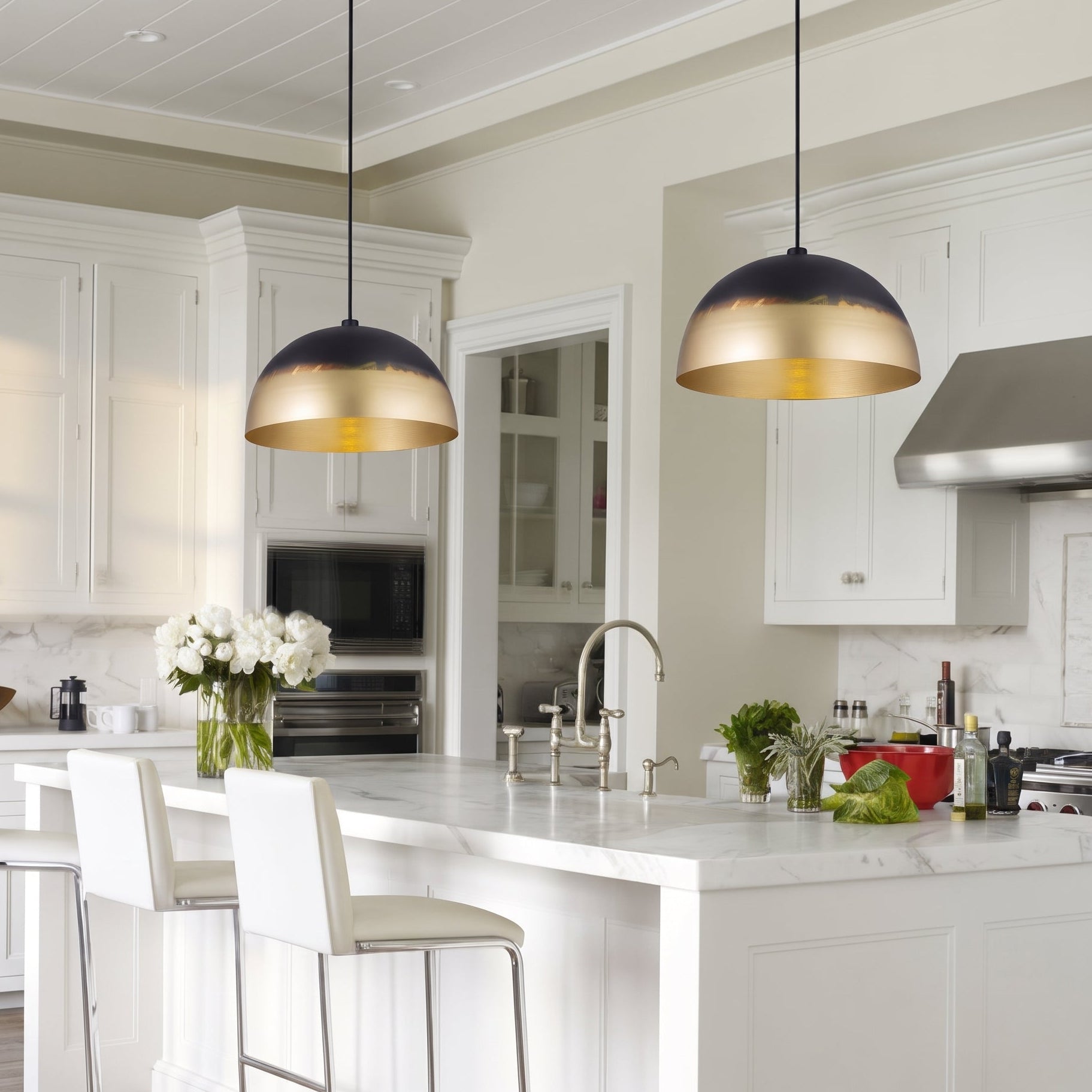 Handmade Brass Dome Pendant Lights