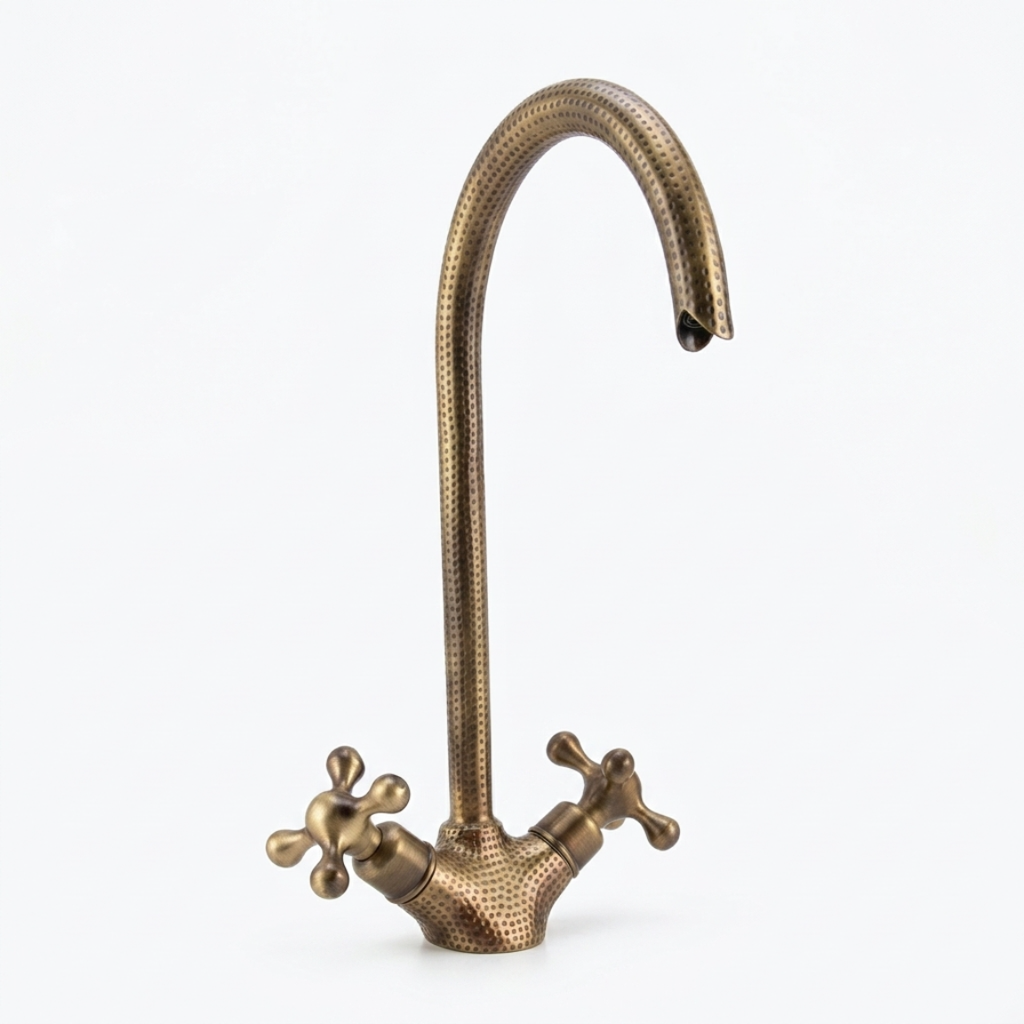Handcrafted Vintage Brass Bathroom Faucet