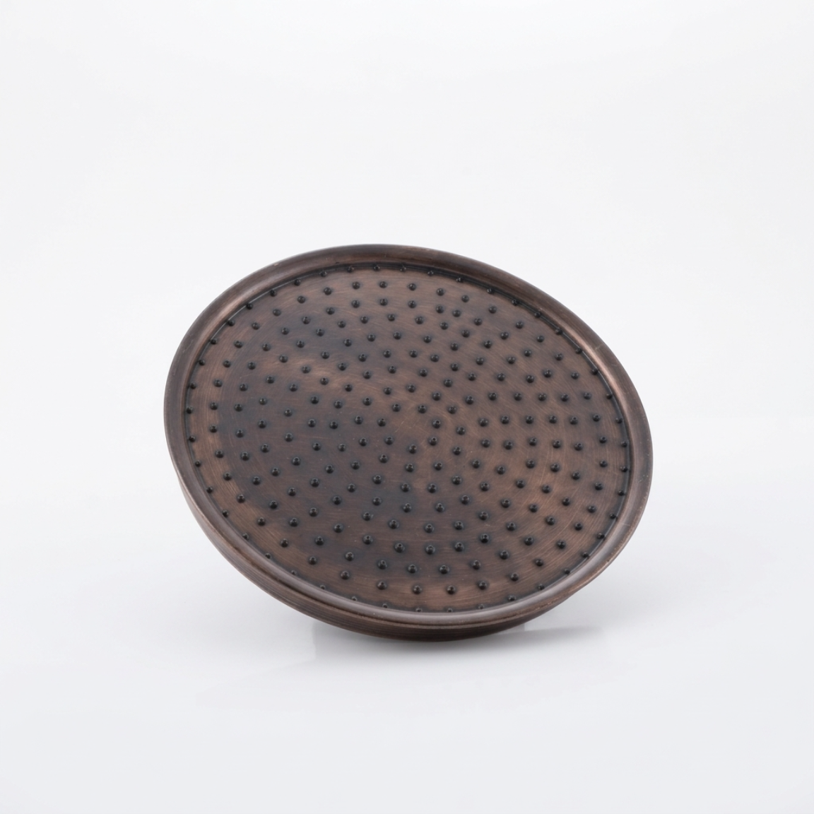 Handcrafted Copper-Finish Brass Rain Shower Head
