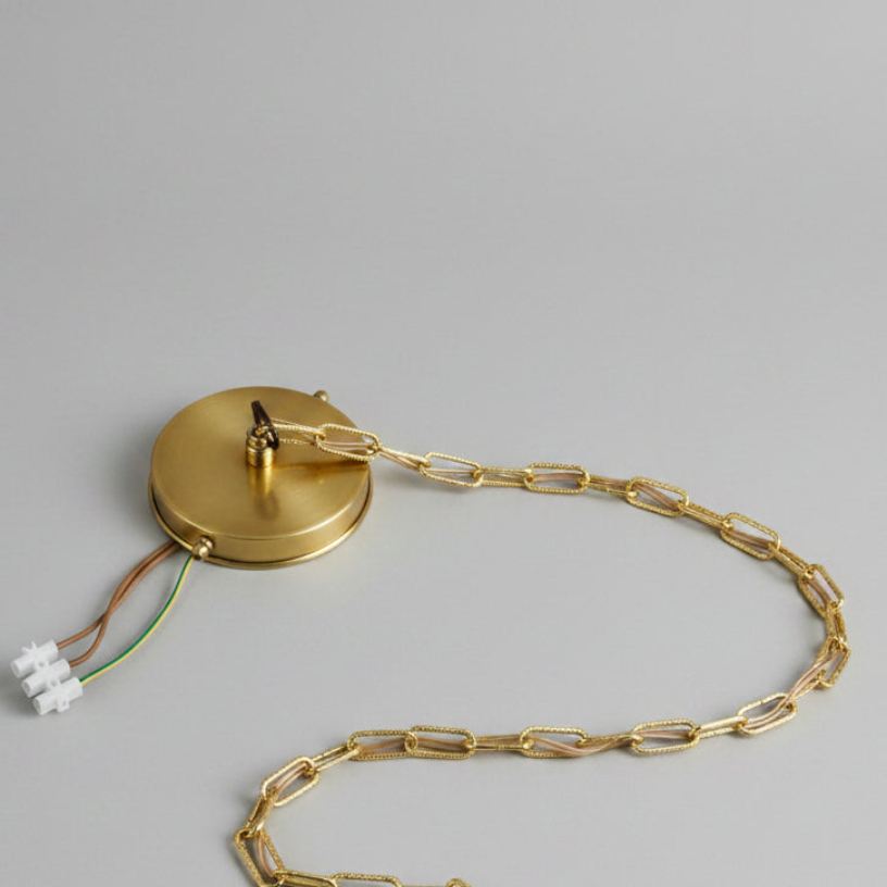 Two-Tone Handmade Brass Dome Pendant Light