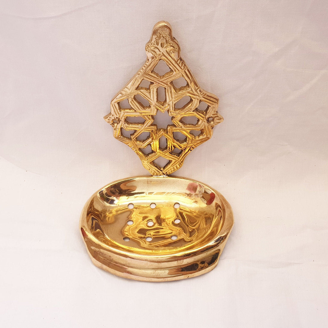 Brass Soap Dish & Towel Ring Set
