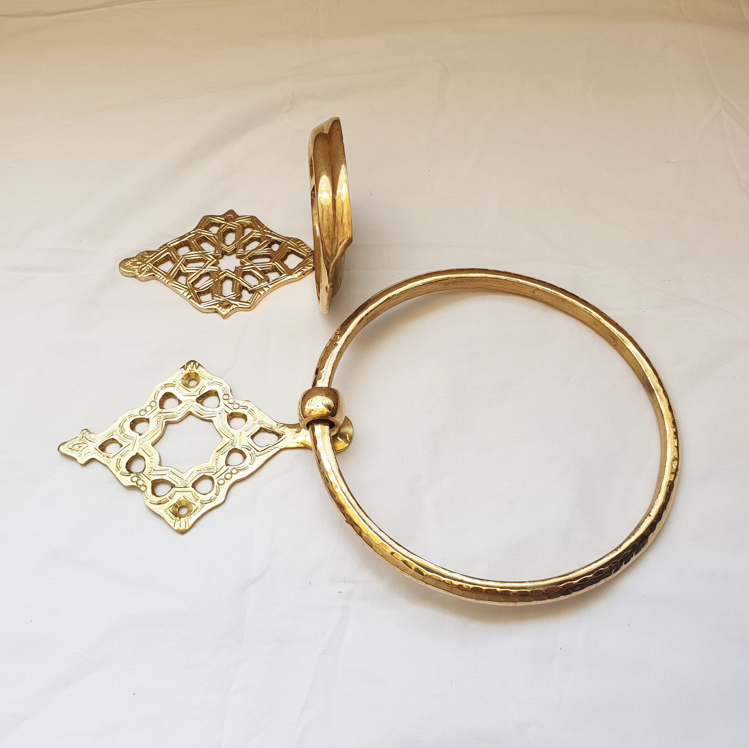 Brass Soap Dish & Towel Ring Set