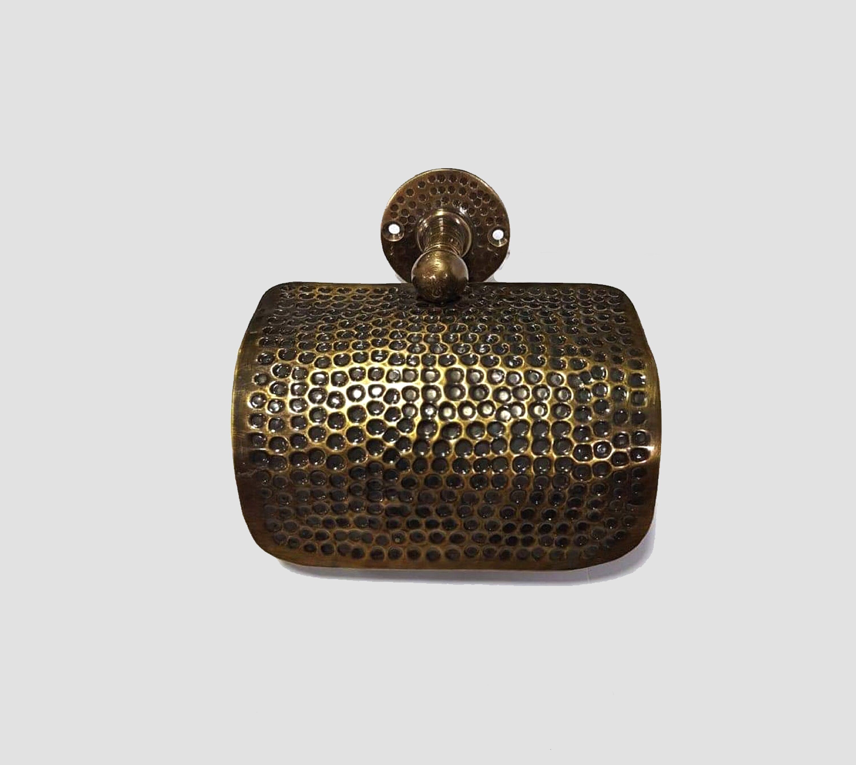 Handmade Hammered Brass Paper Holder