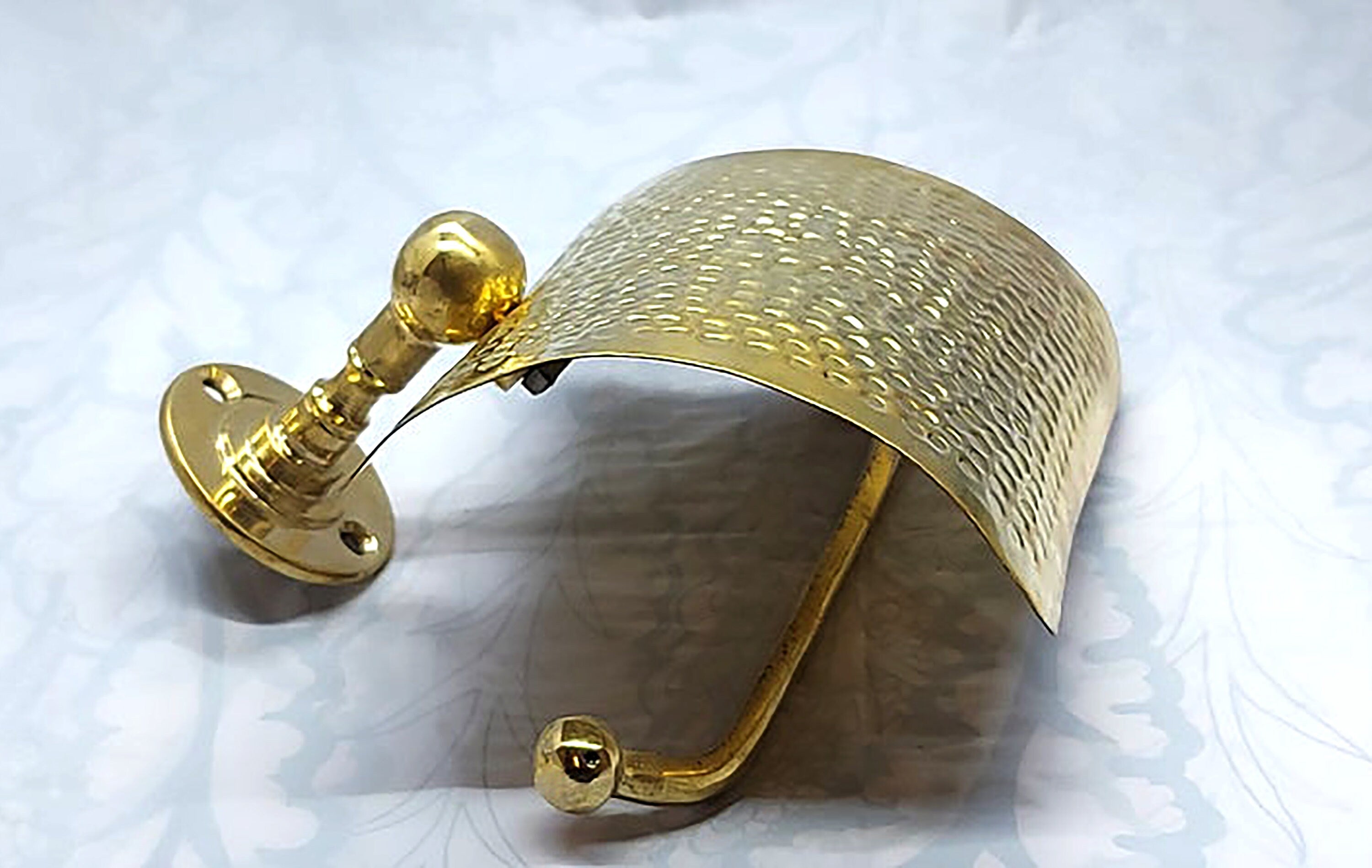 Handmade Hammered Brass Paper Holder