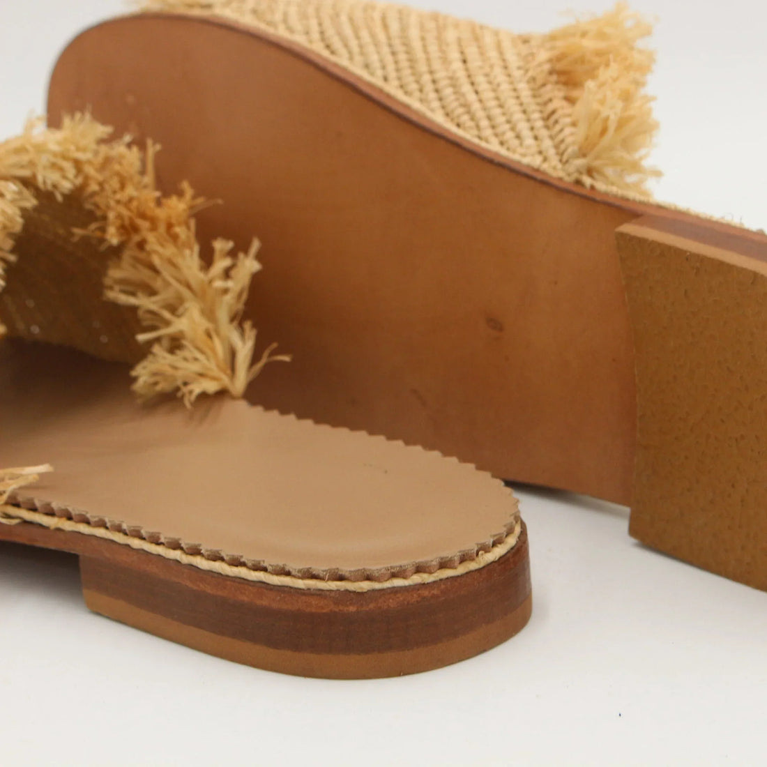 Handmade Woven Raffia Sandals for Women