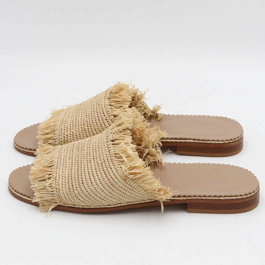 Handmade Woven Raffia Sandals for Women