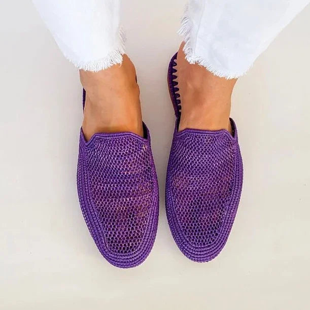 Moroccan Raffia Wedding Mules for Women – 6 Colors