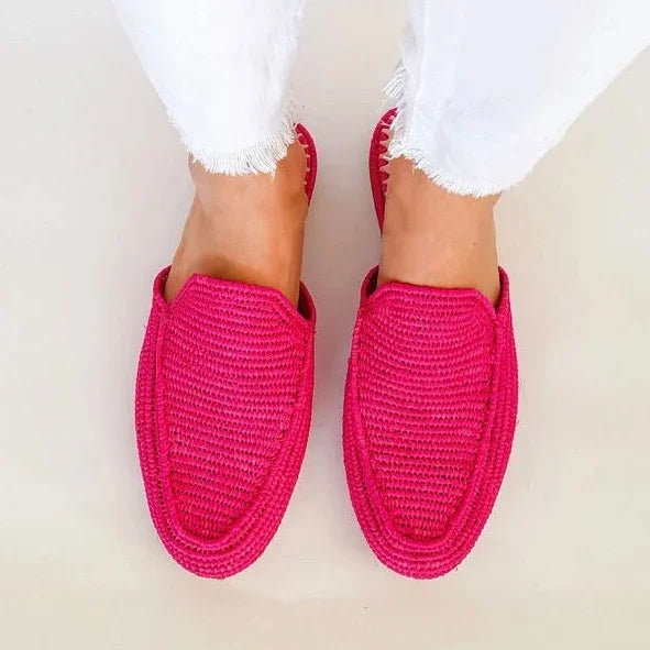 Moroccan Raffia Wedding Mules for Women – 6 Colors