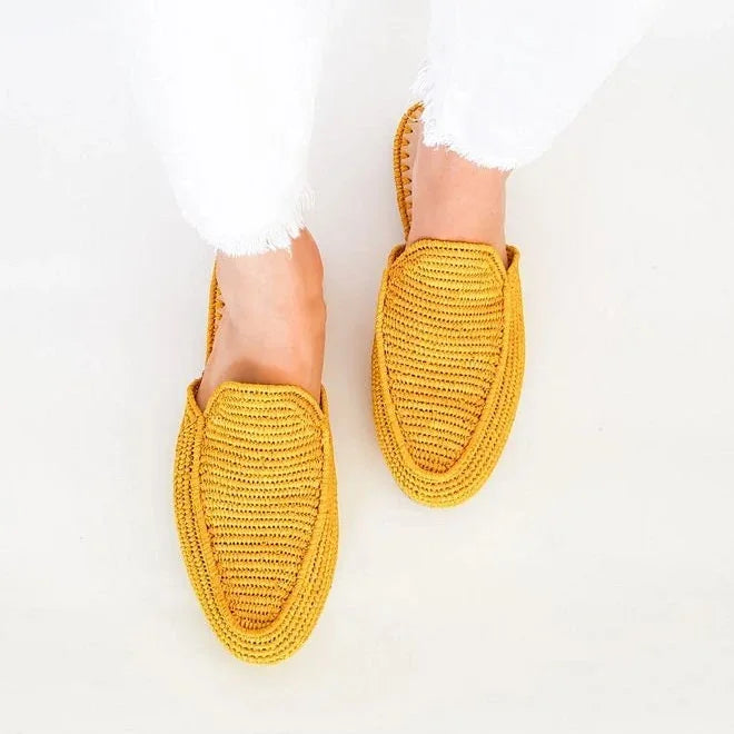 Moroccan Raffia Wedding Mules for Women – 6 Colors