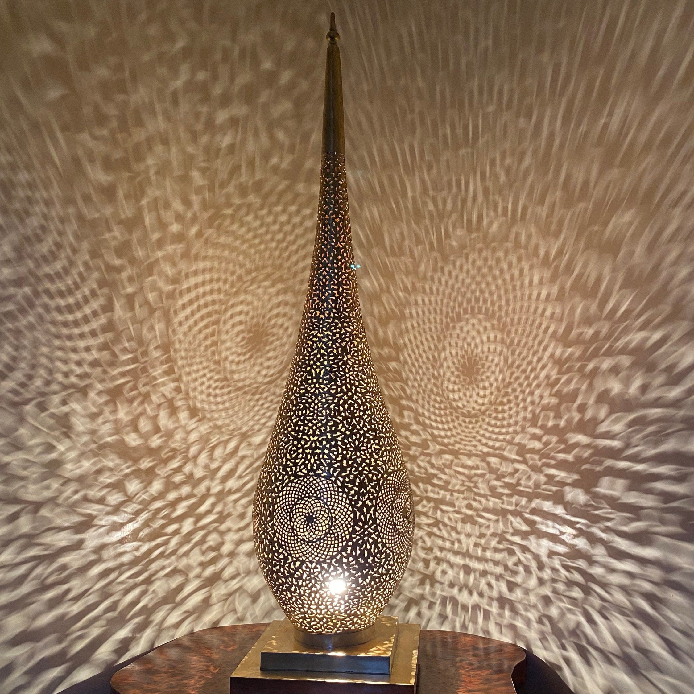 Handmade Moroccan Brass Table Lamp