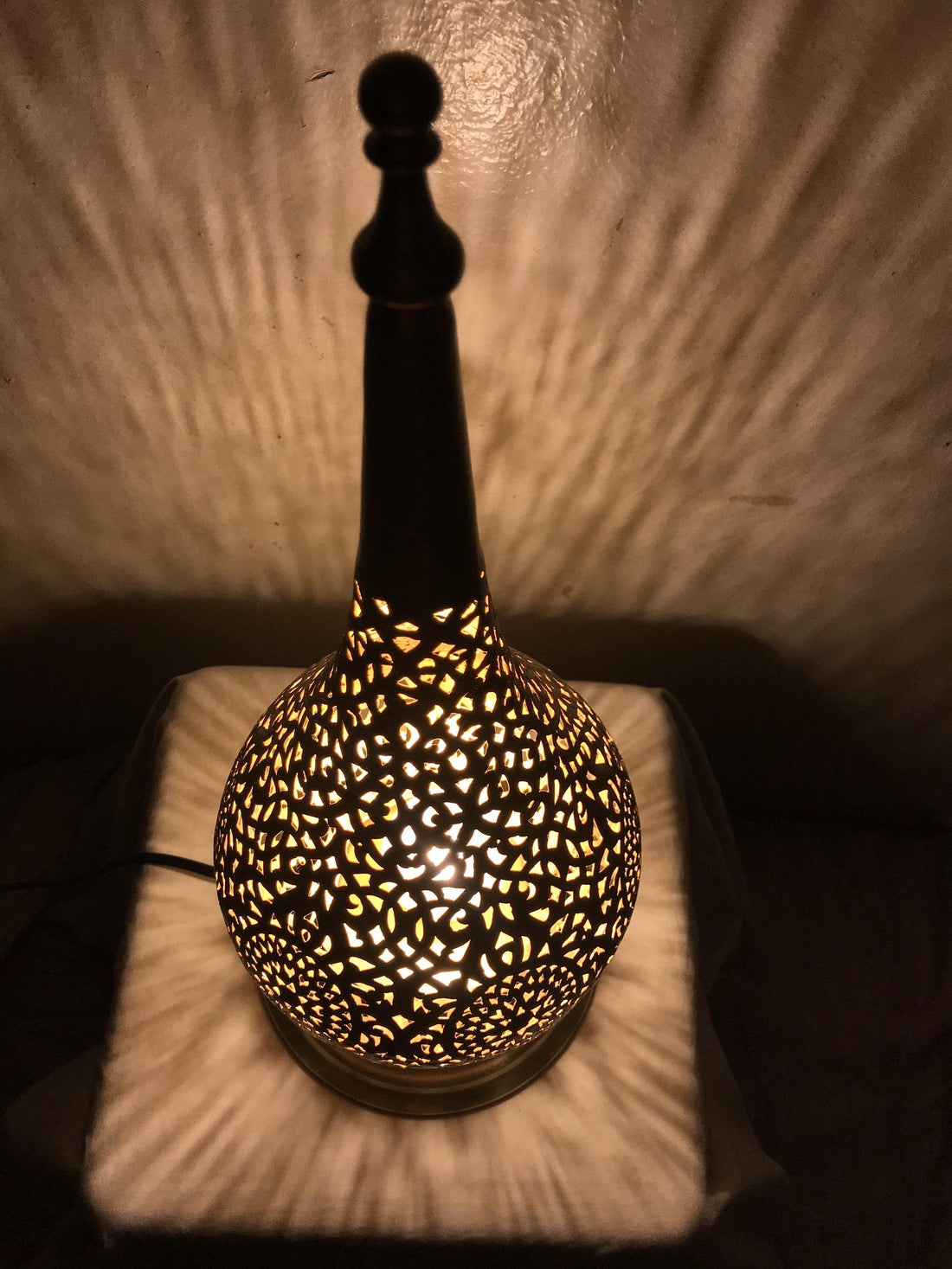 Handcrafted Moroccan Brass Table Lamp