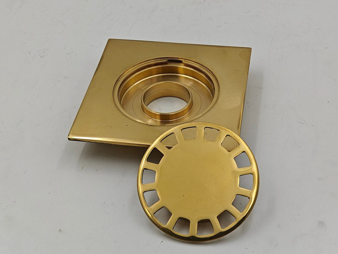 Square Brass Shower Floor Drain