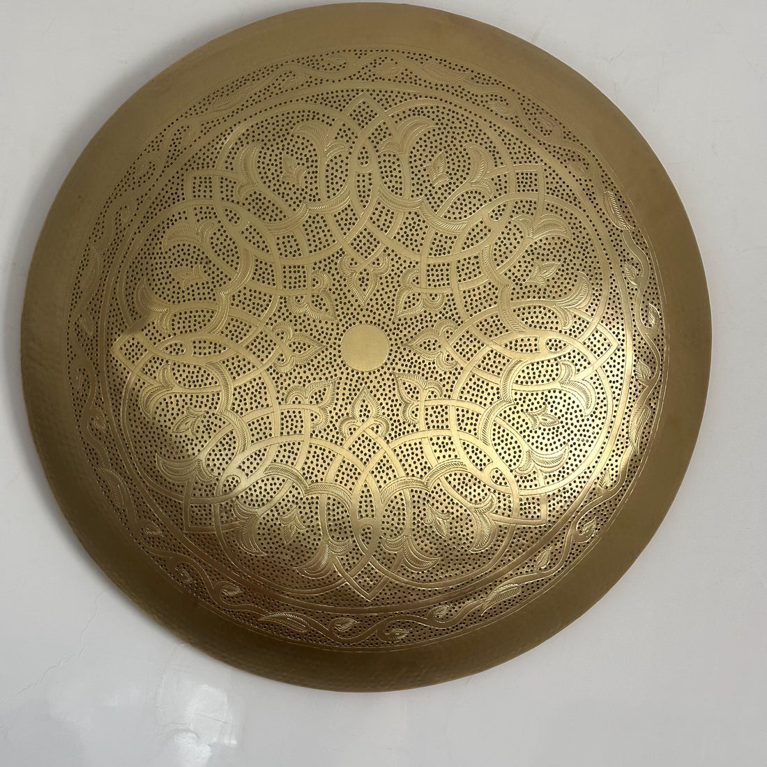 Handmade Round Brass Wall Light