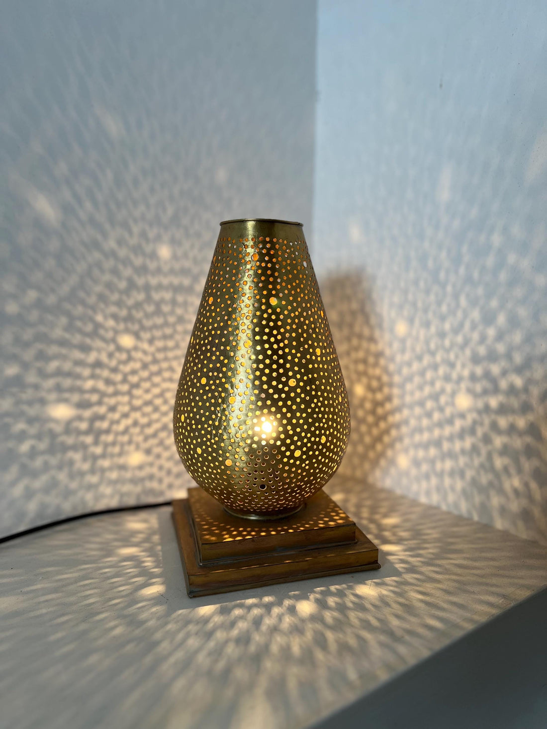 Moroccan Handcrafted Brass Floor Lamp
