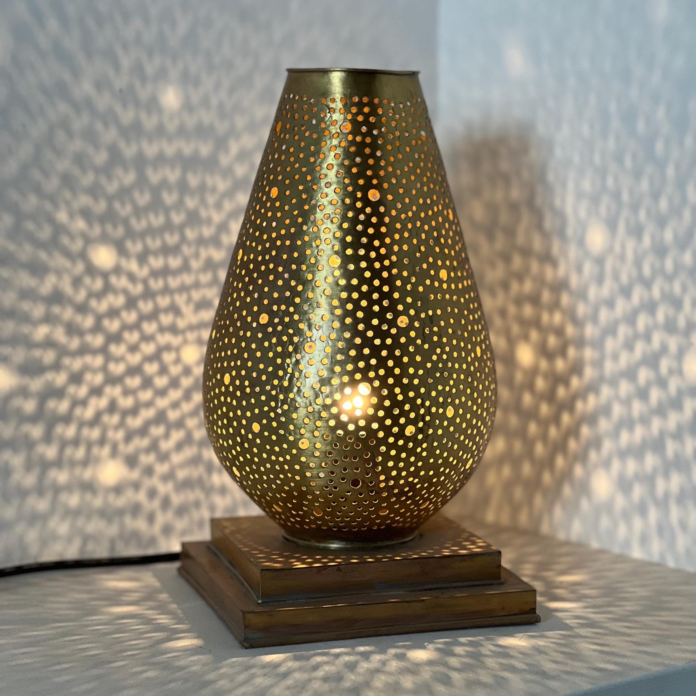 Moroccan Handcrafted Brass Floor Lamp