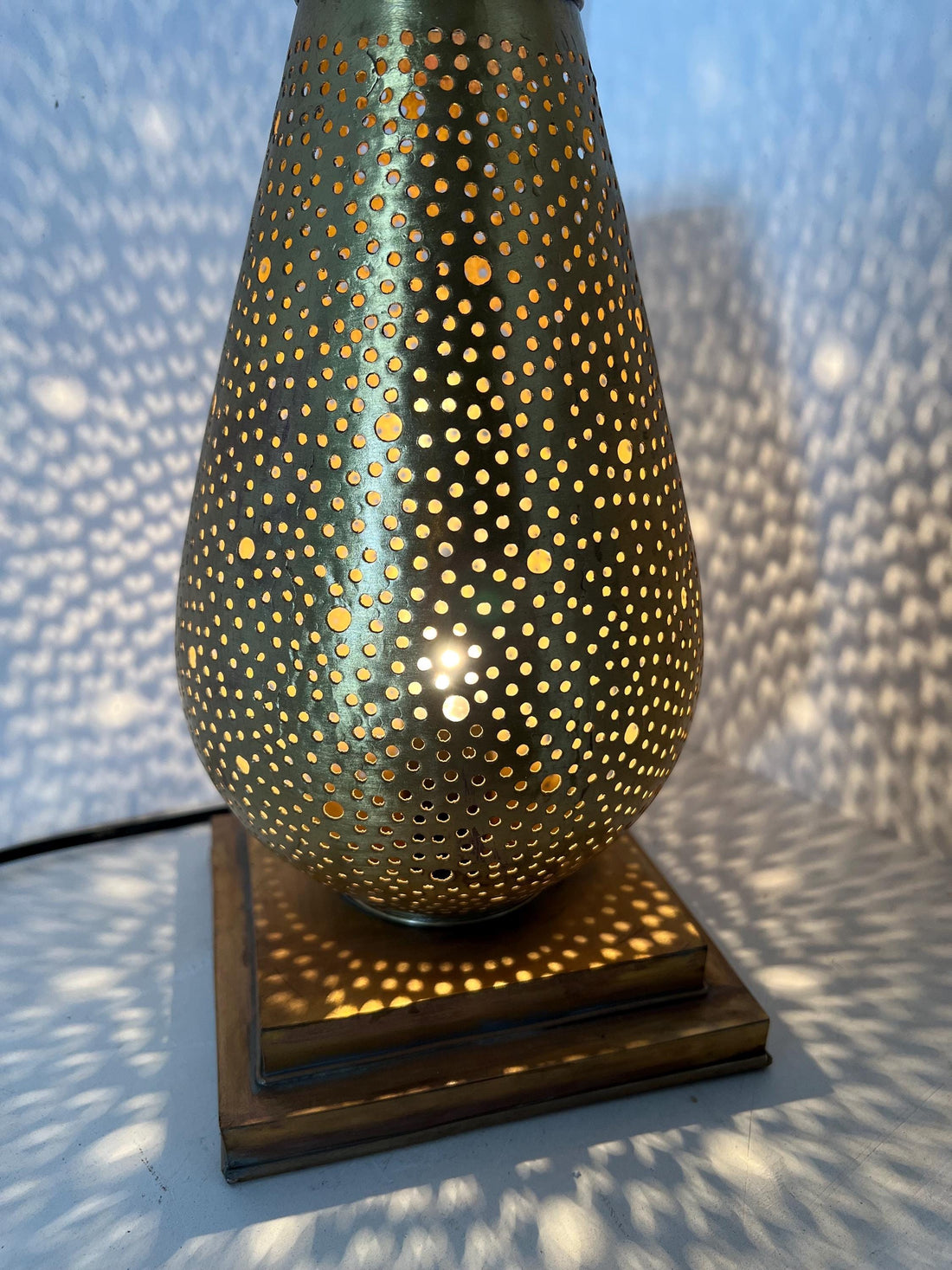 Moroccan Handcrafted Brass Floor Lamp