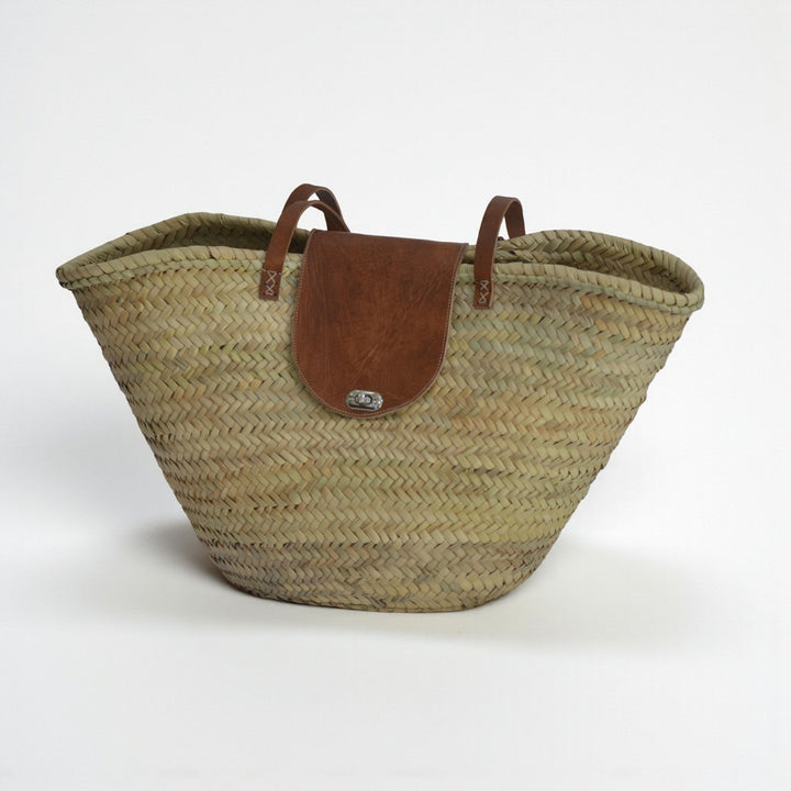 Classic Moroccan Straw Tote Bag