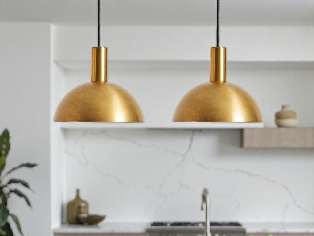 Handmade Brass Cone Pendant Light