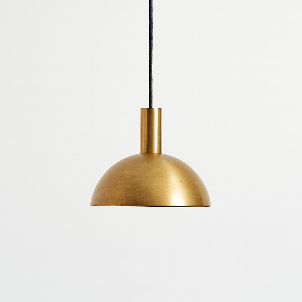 Handmade Brass Cone Pendant Light
