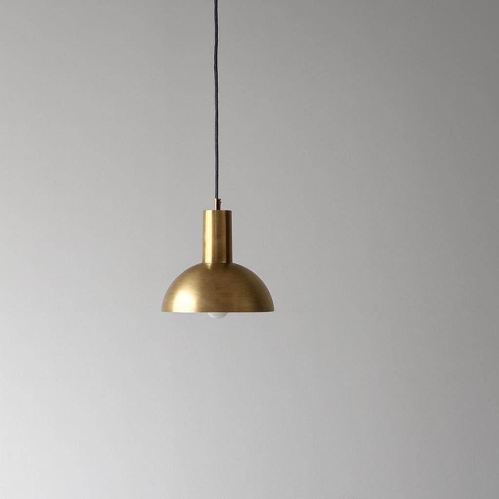 Handmade Brass Cone Pendant Light