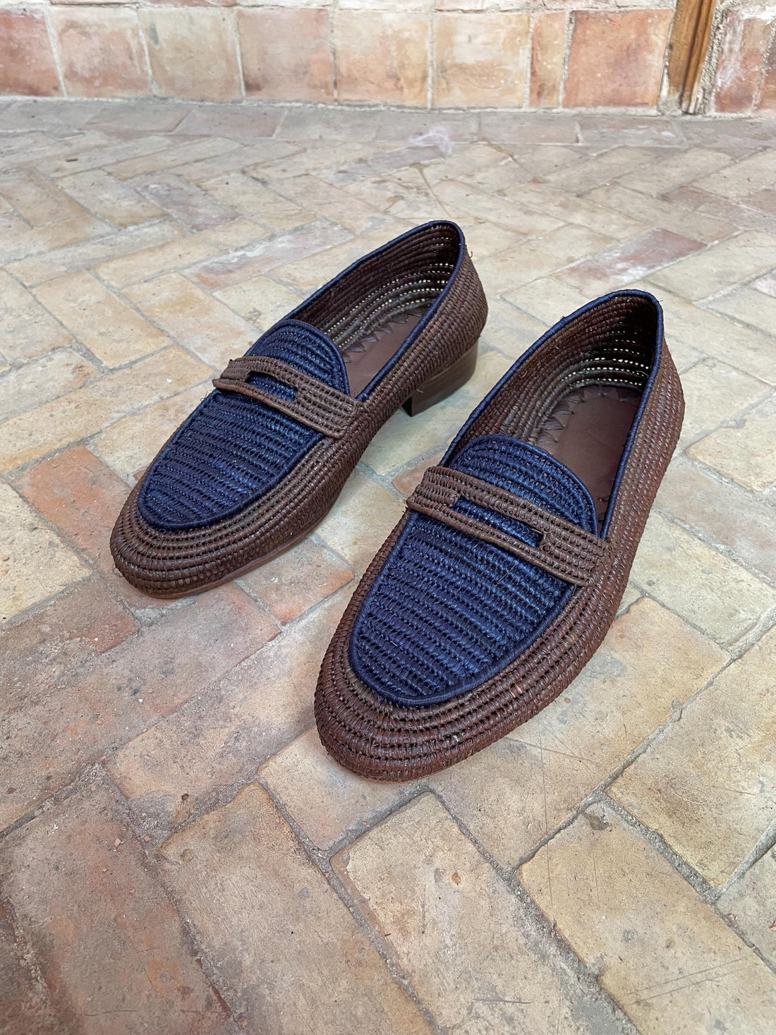 Classic Raffia Penny Loafers – Minimal Natural Style
