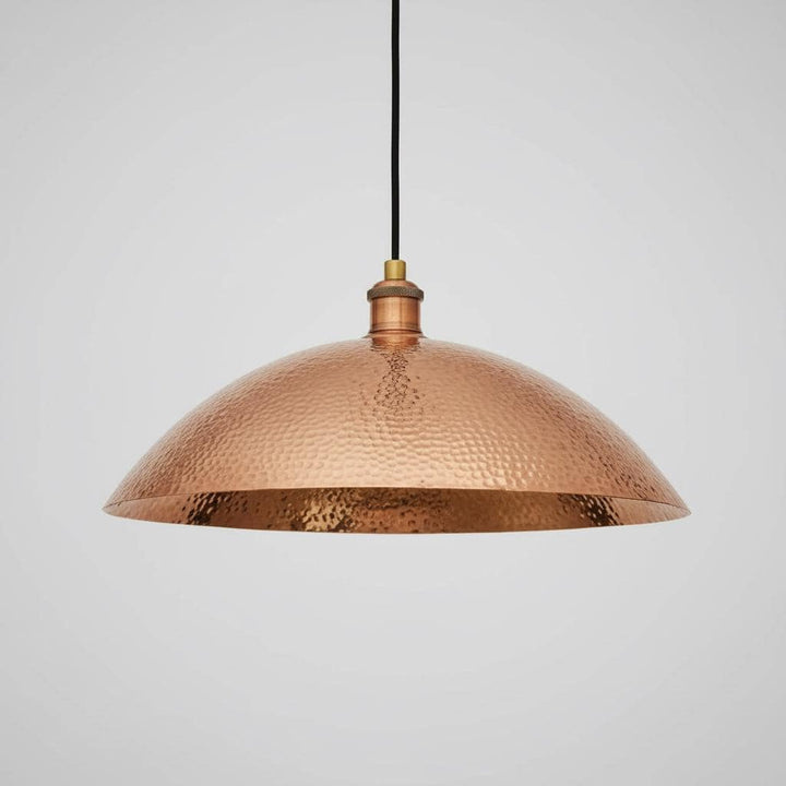 Handmade Hammered Copper Dome Pendant Light