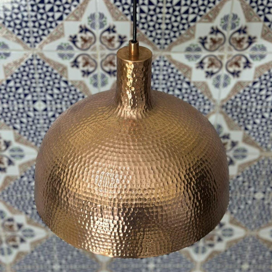 Handmade Hammered Copper Pendant Light