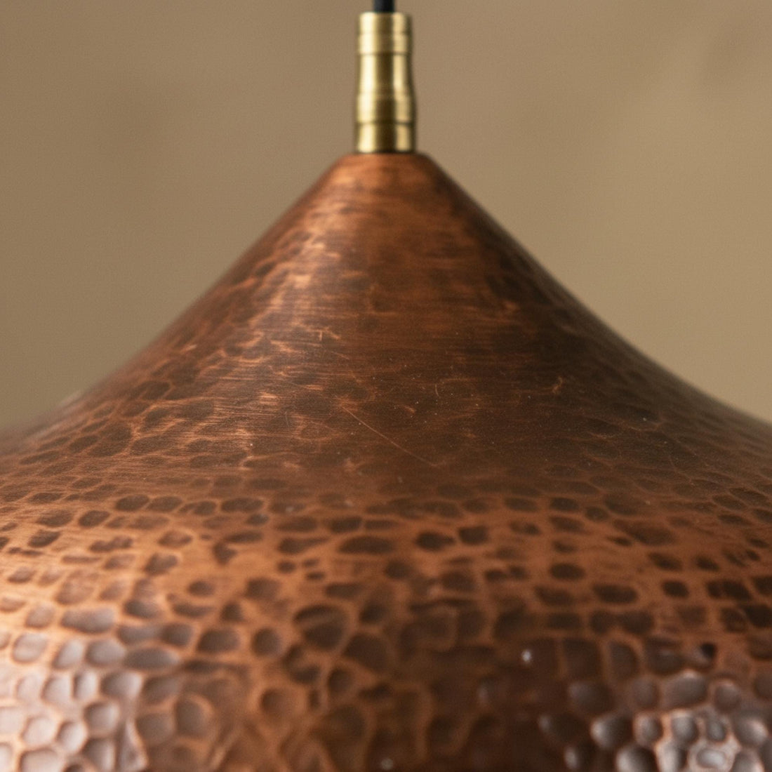Hammered Copper Kitchen Island Pendant Light