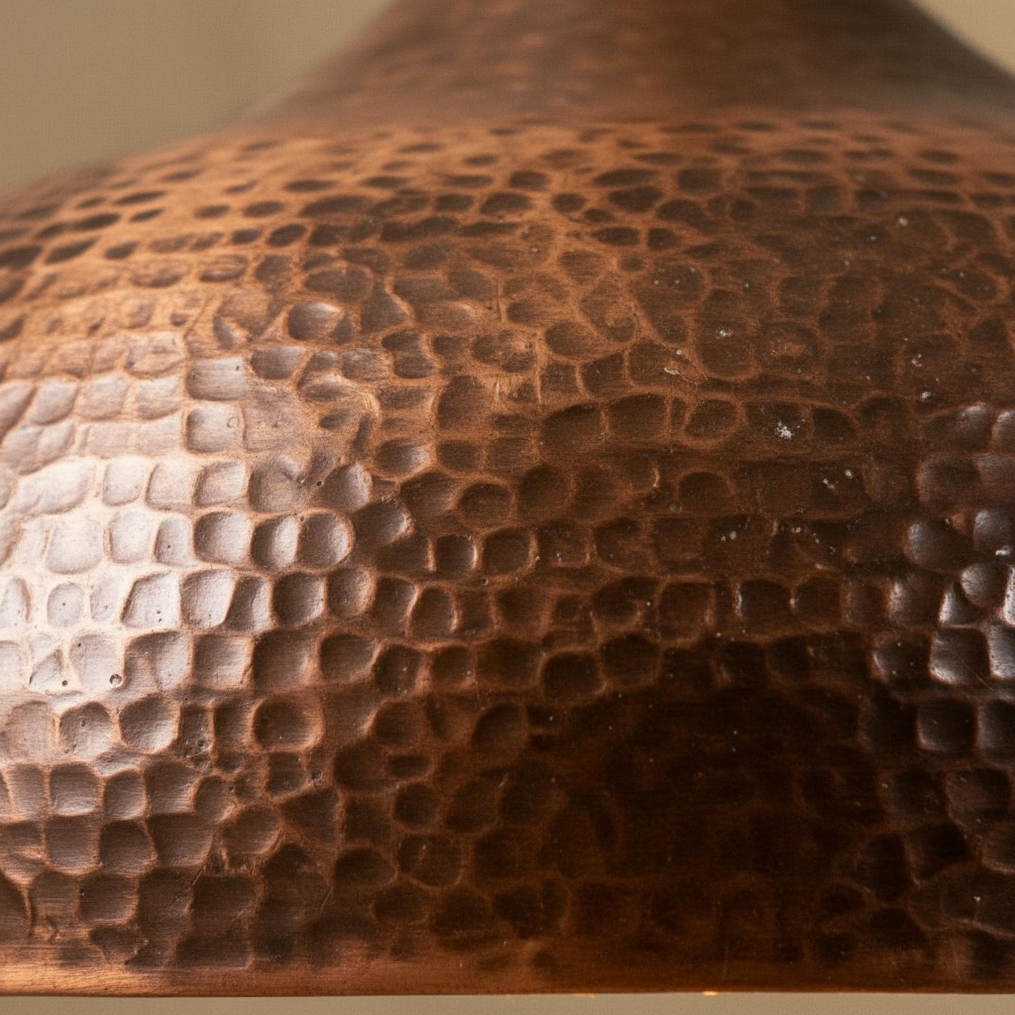 Hammered Copper Kitchen Island Pendant Light