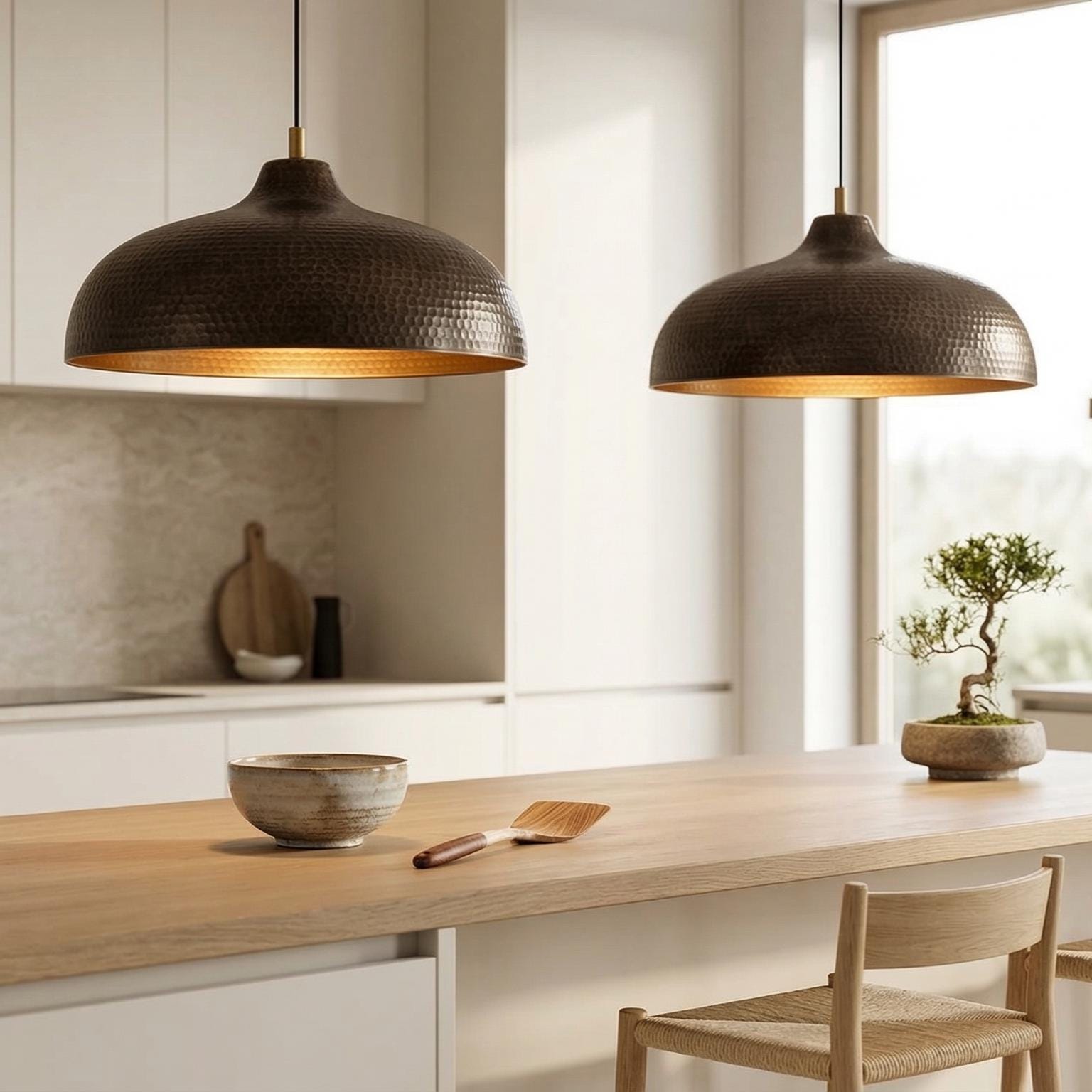 Moroccan Bronze Dome Pendant Light