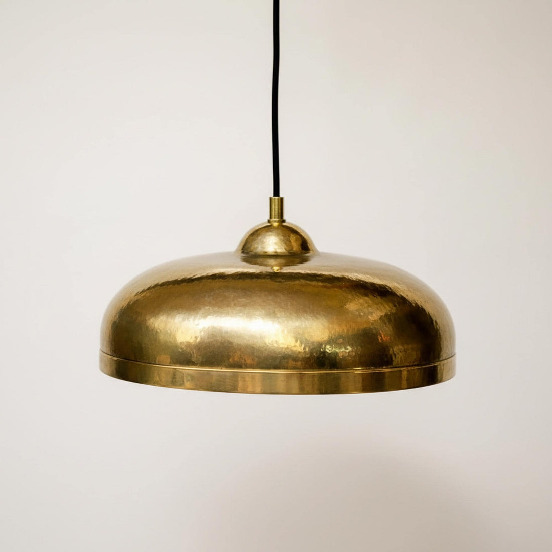 Modern Brass Dome Pendant Light