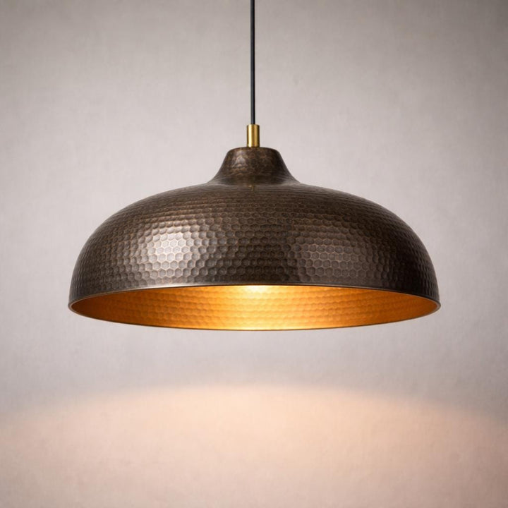 Moroccan Bronze Dome Pendant Light