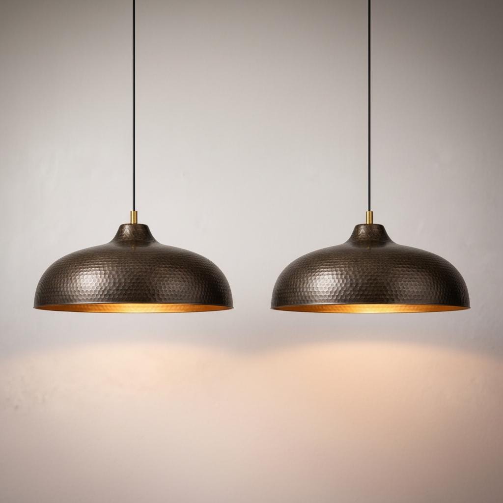 Moroccan Bronze Dome Pendant Light