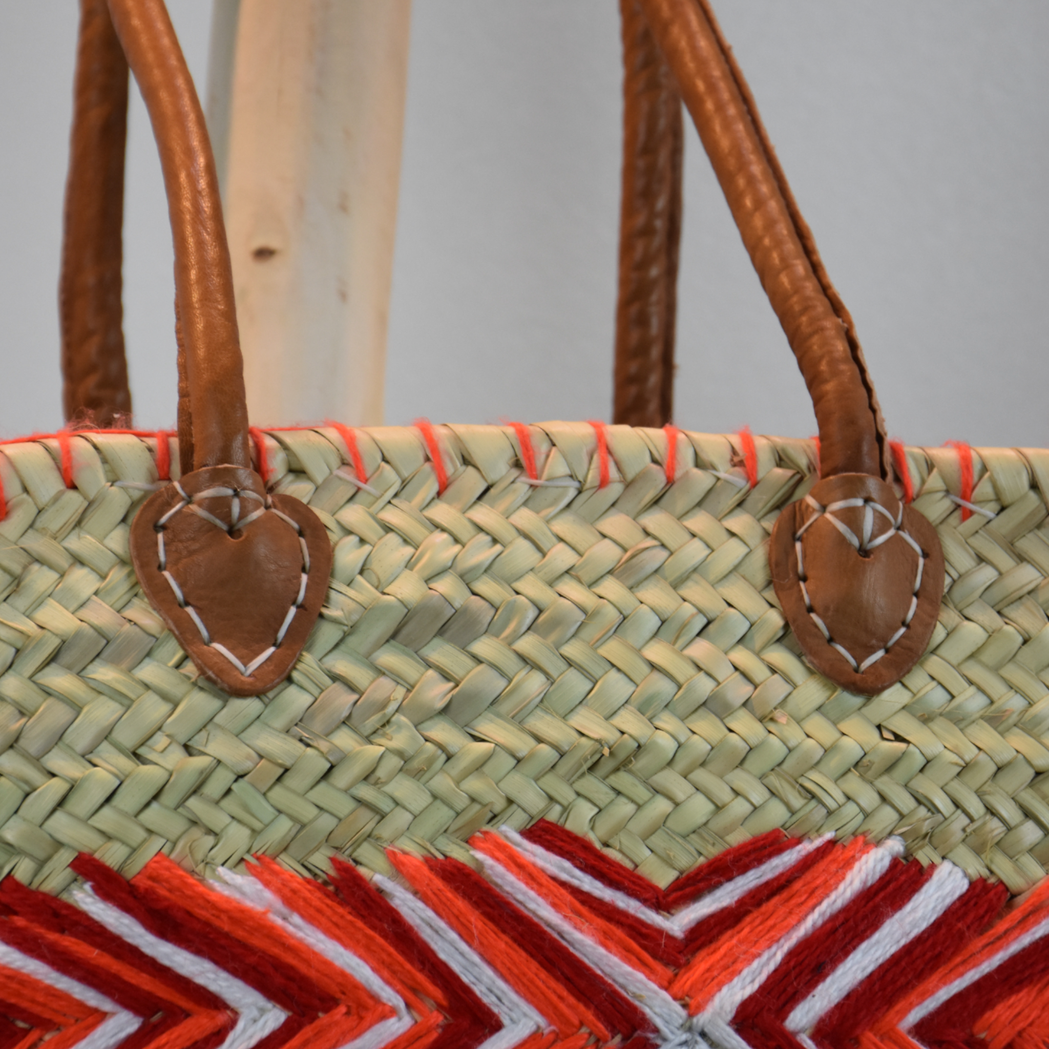 Moroccan Tribal Straw Beach Bag